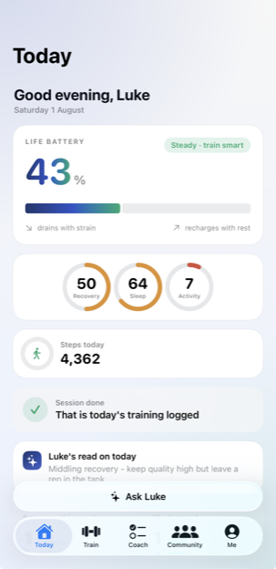 Your day. Your numbers. in the LRPT app