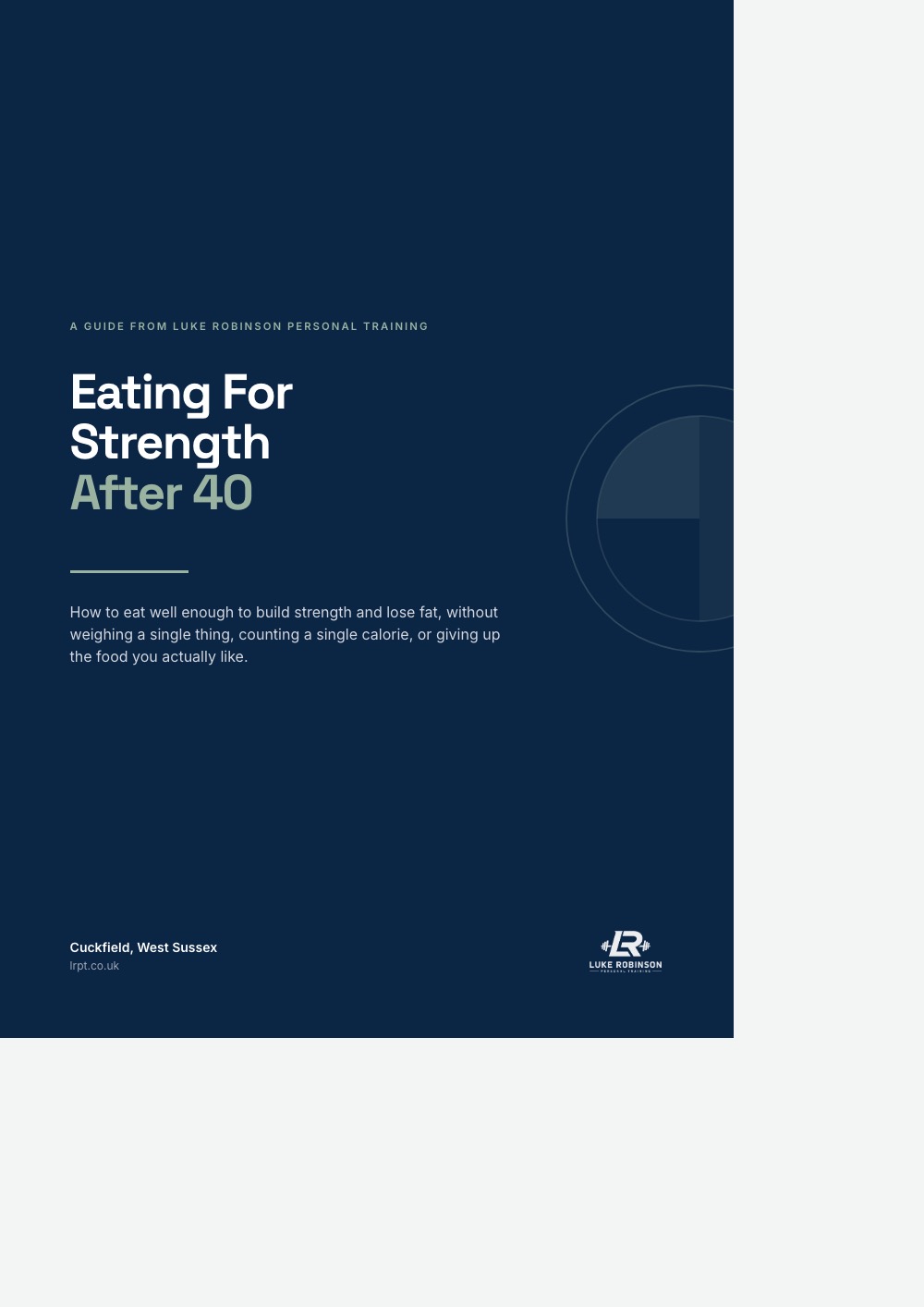 Eating For Strength After 40 cover